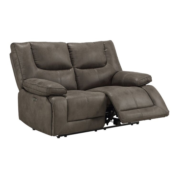 Wayfair leather best sale loveseat recliner